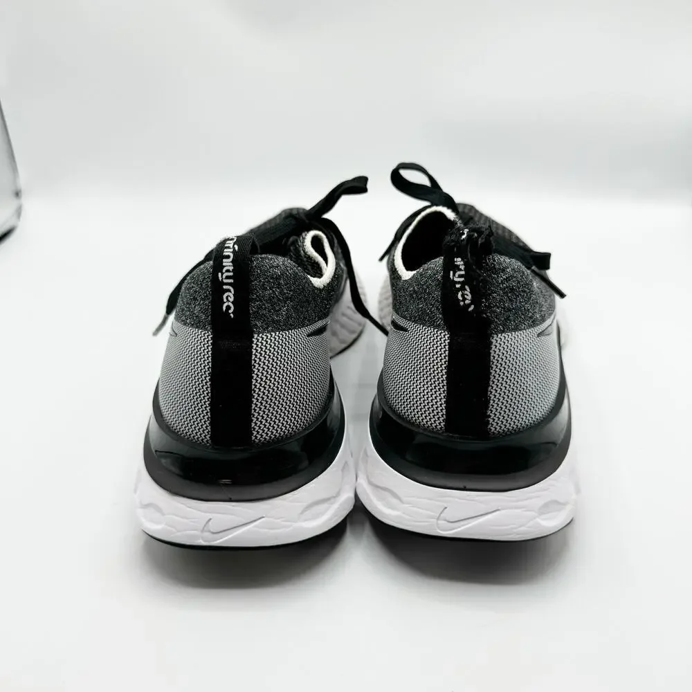 Nike Women's React Infinity Run Flyknit 3 Black White Size 8.5 Mens 10 Womens